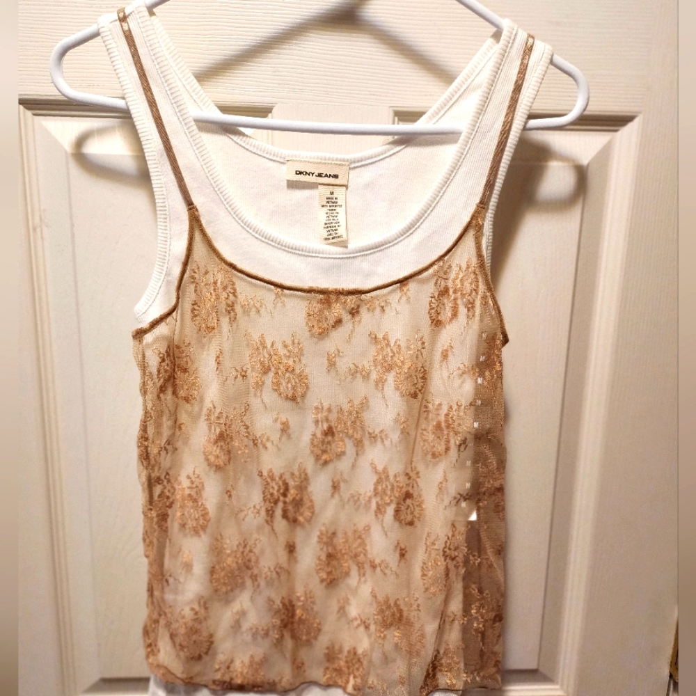 DKNY SLEEVELESS SHIRT